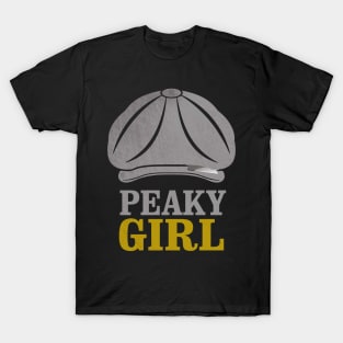 Newsboy Cap Razor Girl T-Shirt